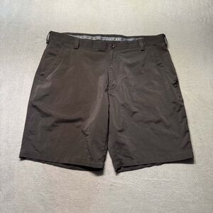 Pro Celebrity Mens 40 Golf Shorts Black Performance Stretch Flat Front EUC